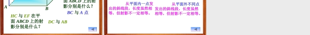 射影及直线和平面所成的角1.4 高二立体几何直线和平面垂直ppt课件大全一 高二立体几何直线和平面垂直ppt课件大全一