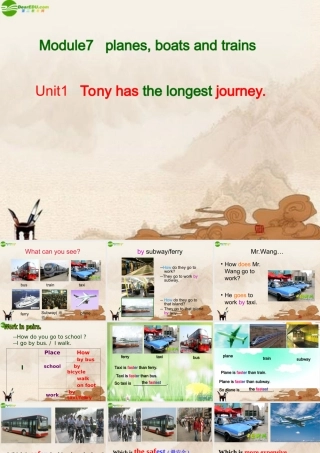 七年级英语下册 Module7 Unit1 planes, boats and trains课件 外研版 课件