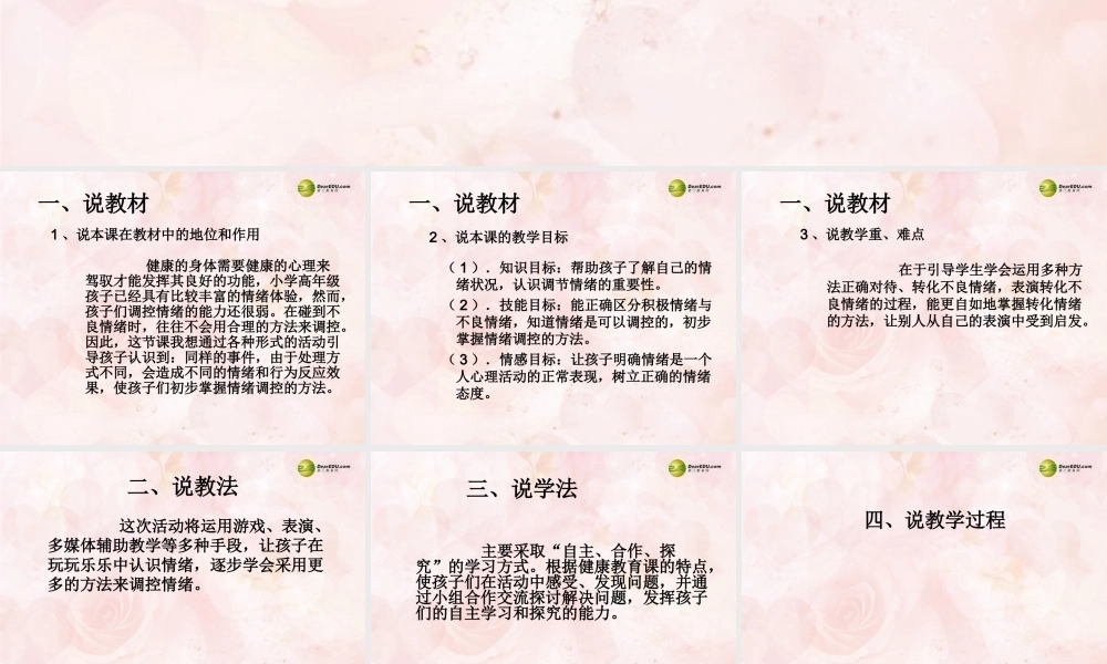 中学主题班会 心理健康教育 正确认识自己课件