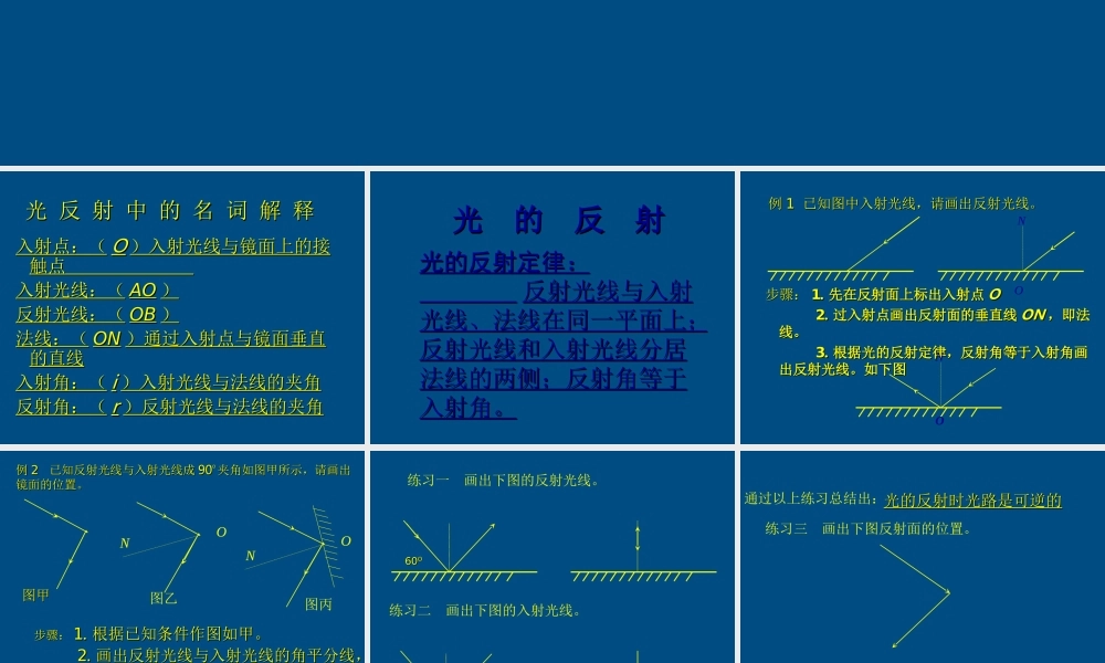八年级物理上册 2.2(光的反射)课件 人教新课标版 课件