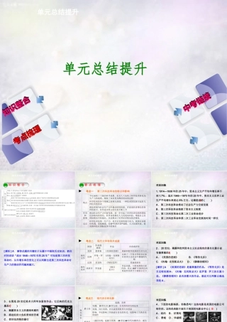 九年级历史下册 第八单元 现代科学技术和文化单元总结提升课件 新人教版 课件