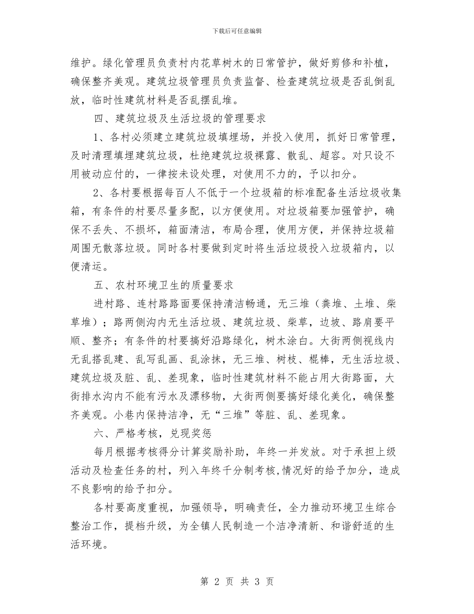 市环保局农村环境卫生管理方法与市环保局卫生城市创建工作总结汇编_第2页
