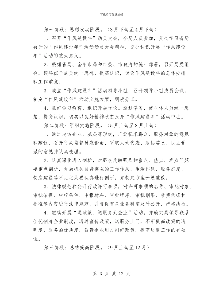 市质监局作风建设年活动实施方案与市长在审计整改专题会发言汇编_第3页