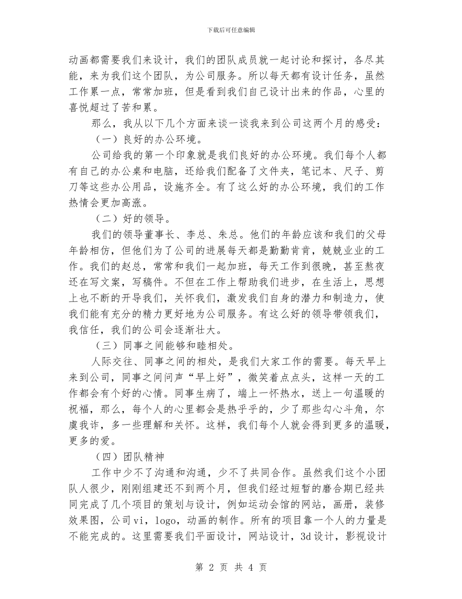 平面设计师工作总结_第2页