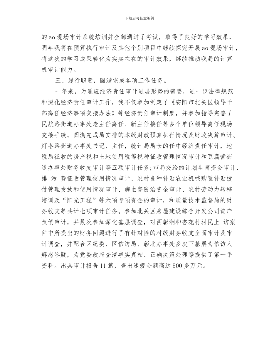 年度审计工作总结与年度审计工作总结范文汇编_第3页