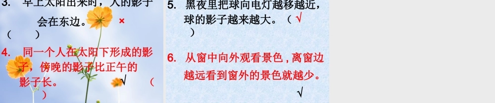 北师大版数学六年级上册《观察的范围》2课件 (2)