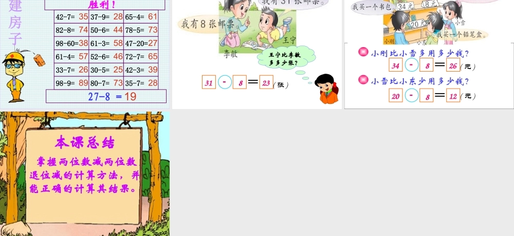 《两位数减一位数(退位)》PPT课件
