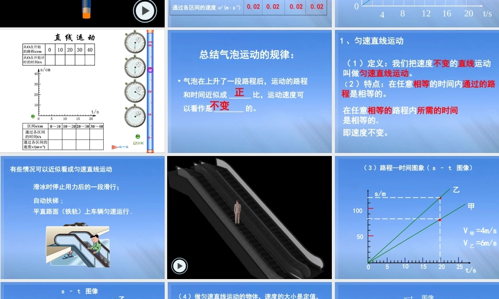 测量物体运动的速度