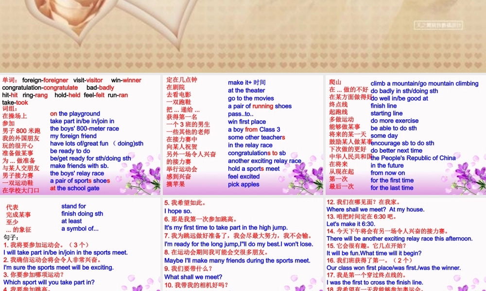 八年级仁爱英语上册unit1_topic3_复习课件(1)