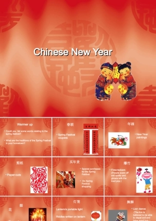 四年级上英语课件-Chinese+New+Year_Unit9深港朗文版