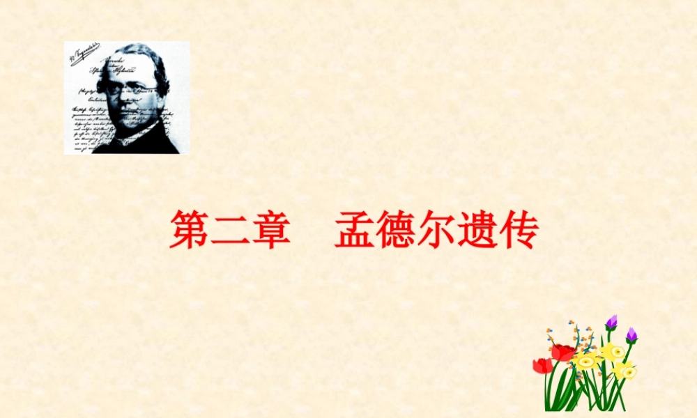 遗传学第二章孟德尔遗传