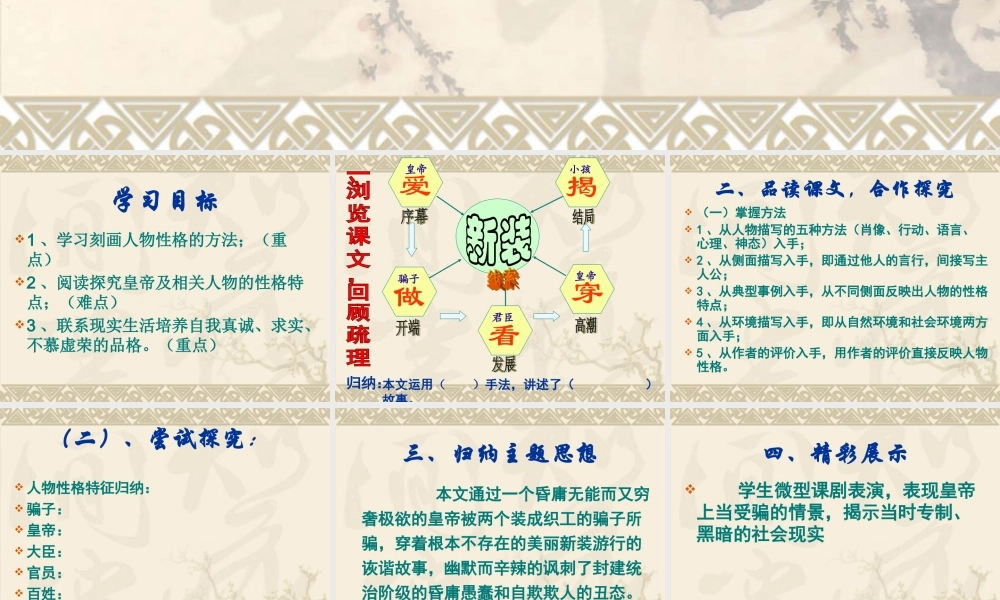 皇帝新装(第三课时)