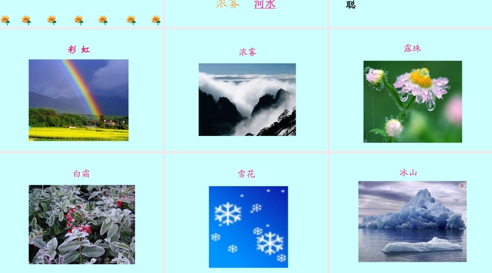 西师版二年级上册小学语文：第4课《水妈妈的孩子们》PPT课件