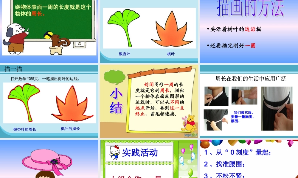 北师大版三年级上册《什么是周长》课件1