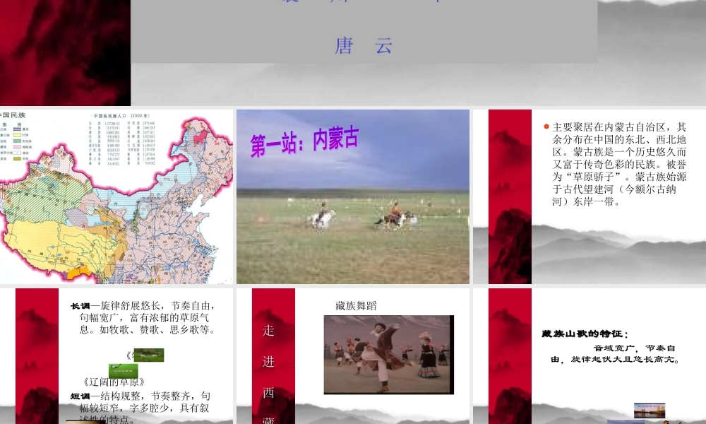 高中音乐《独特的民族风》
