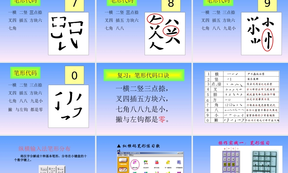 纵横课件输入法教学课件