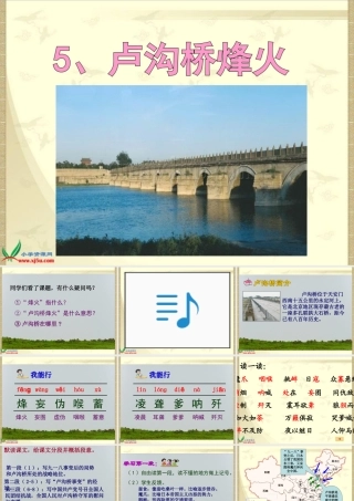 卢沟桥烽火课件