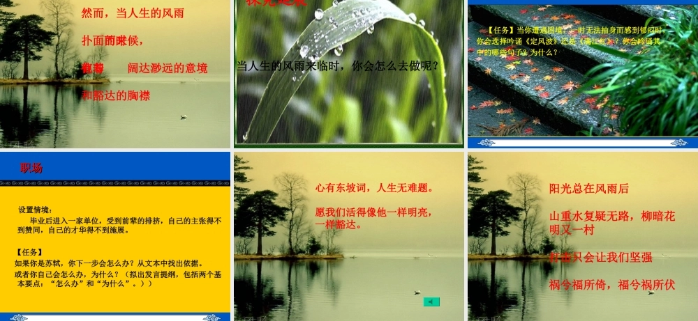 定风波优秀课件