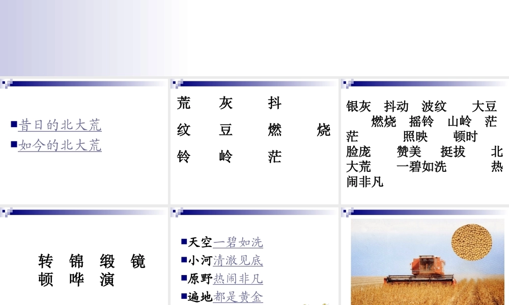 《北大荒的秋天》2