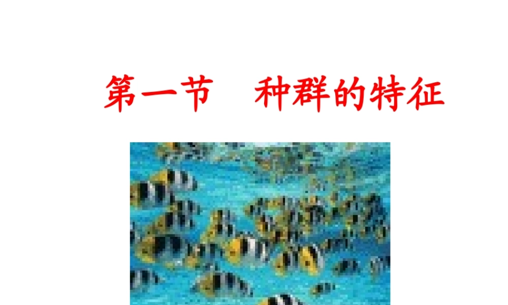 生物：41《种群的特征》课件(新人教版必修3)(2)