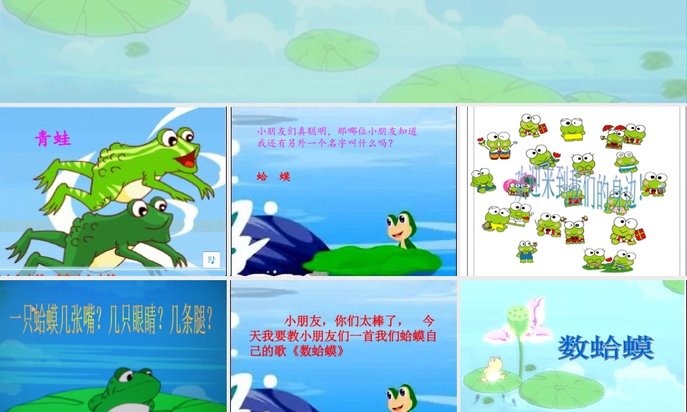 音乐课件数蛤蟆