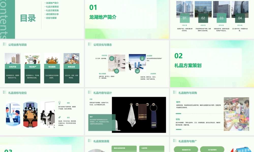龙湖地产礼品方案参考课件