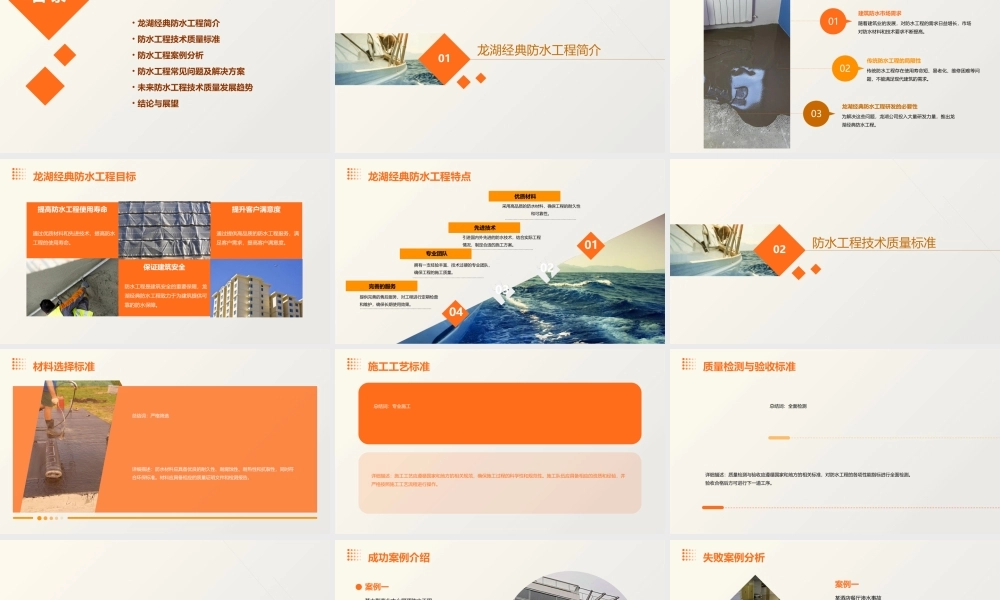 龙湖经典防水工程技术质量标准交底课件
