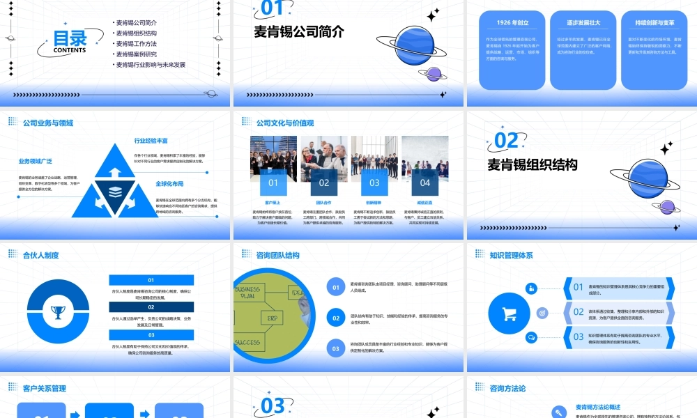 麦肯锡组织概述与基本框架课件