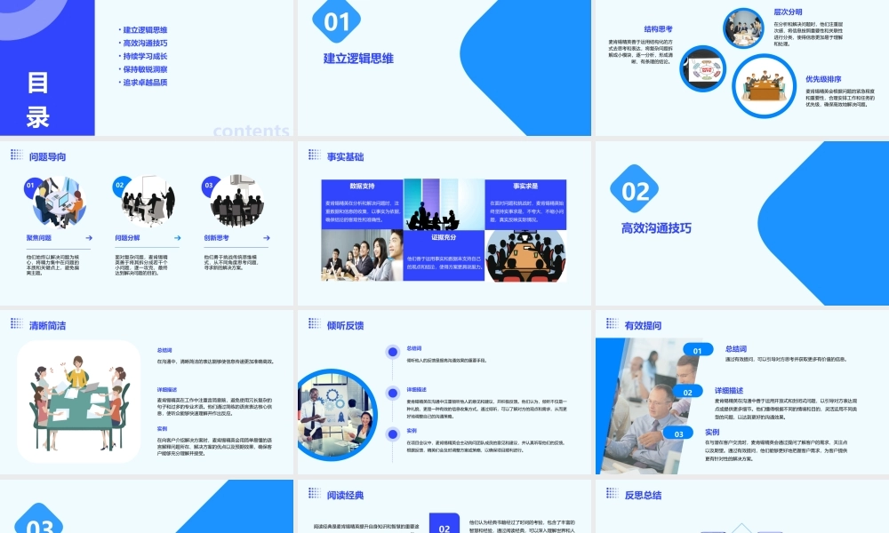 麦肯锡精英的个工作习惯课件