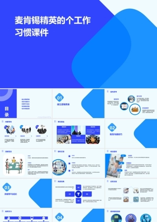 麦肯锡精英的个工作习惯课件