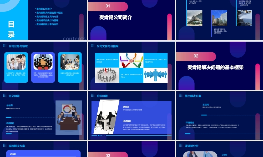 麦肯锡概述与基本框架工具与方法课件