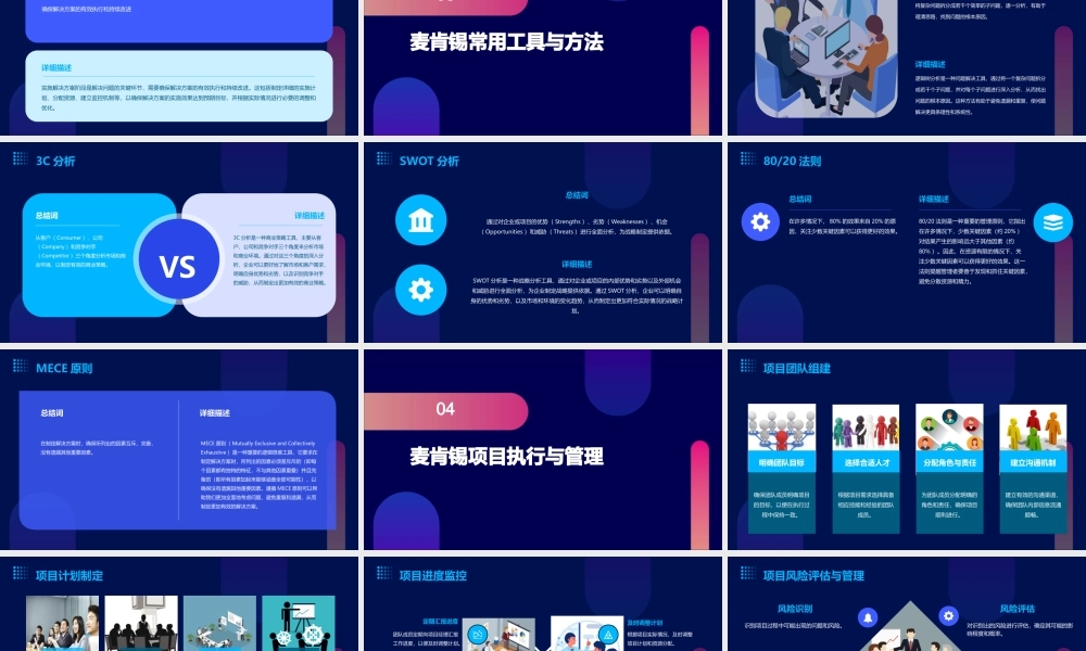 麦肯锡概述与基本框架工具与方法课件