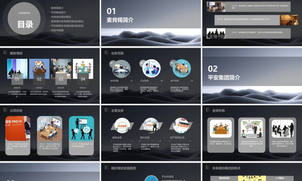 麦肯锡平安集团未来组织模式课件