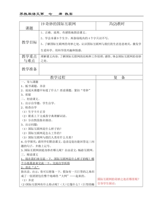 奇妙的国际互联网