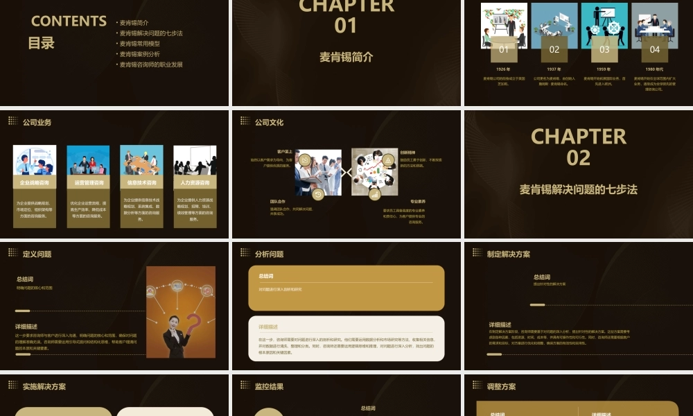 麦肯锡咨询师常用模型课件