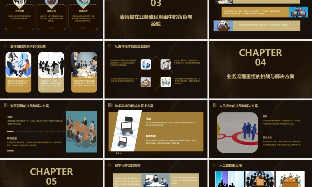 麦肯锡业务流程重组的概念过程及体会课件