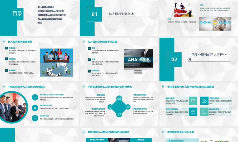 麦肯锡中信实业银行私人银行经理课件