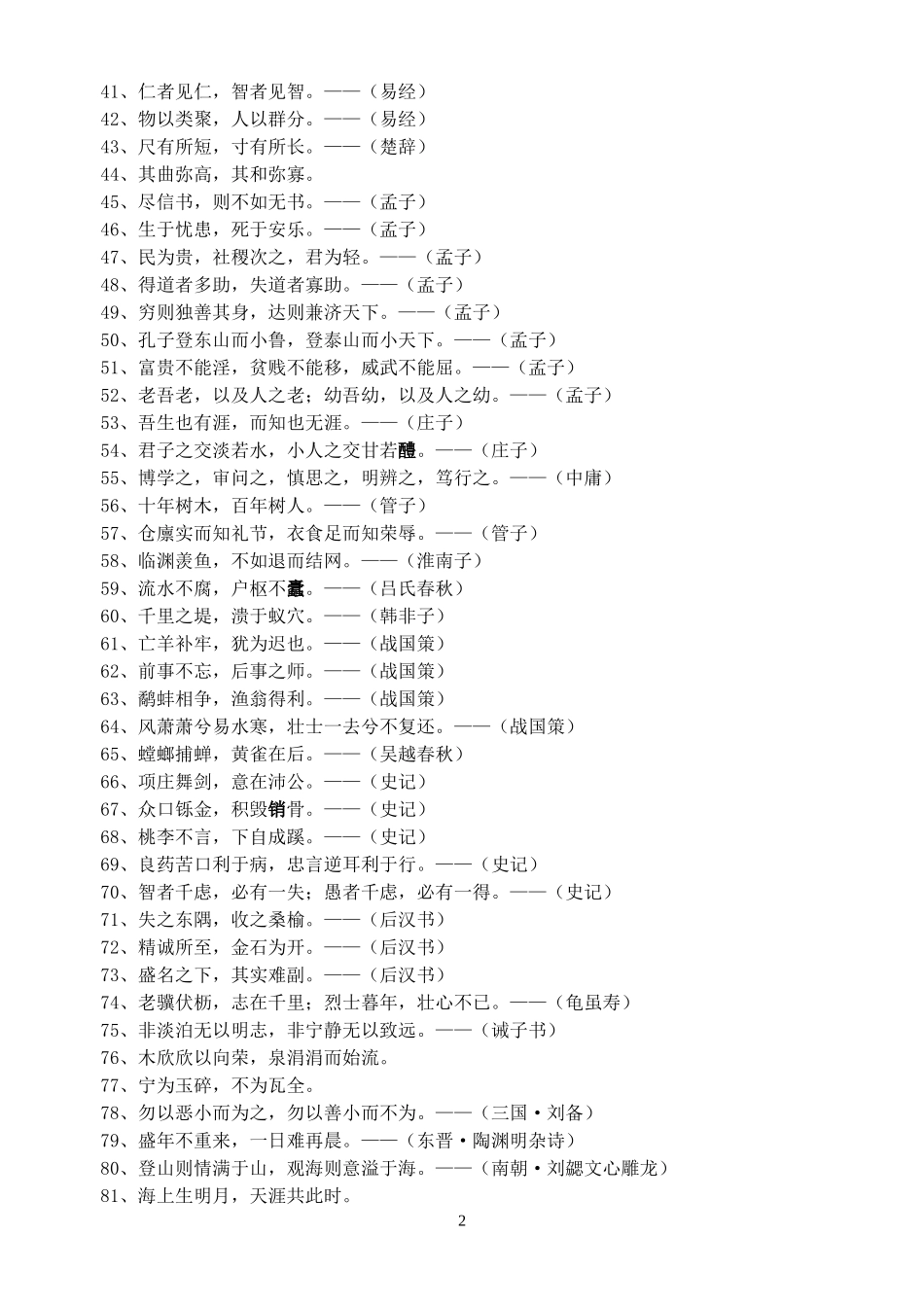 江苏2012高考必背篇目_第2页