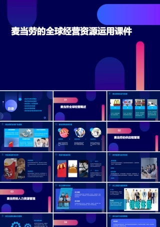 麦当劳的全球经营资源运用课件