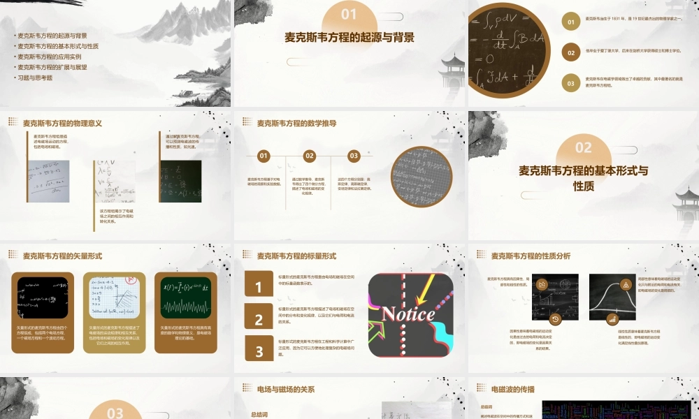 麦克斯韦方程分析课件
