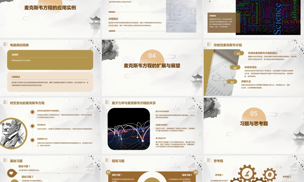 麦克斯韦方程分析课件