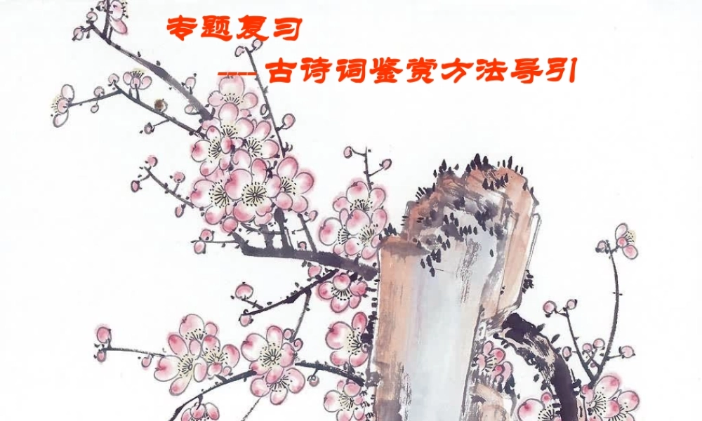 《中考古诗词鉴赏方法导引》课件