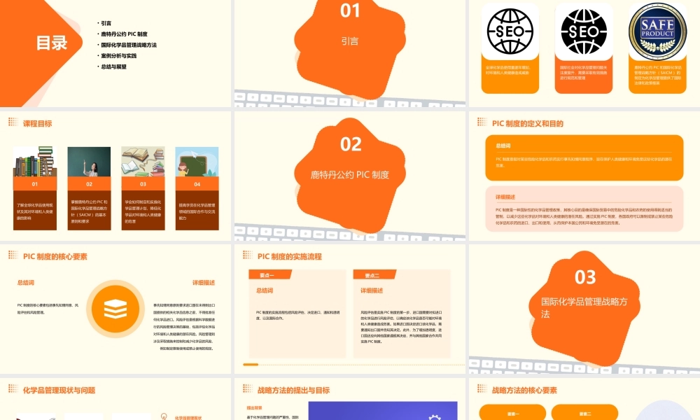 鹿特丹公约PIC及国际化学品管理战略方课件