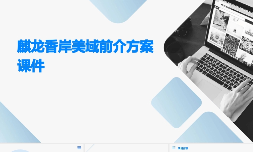 麒龙香岸美域前介方案课件