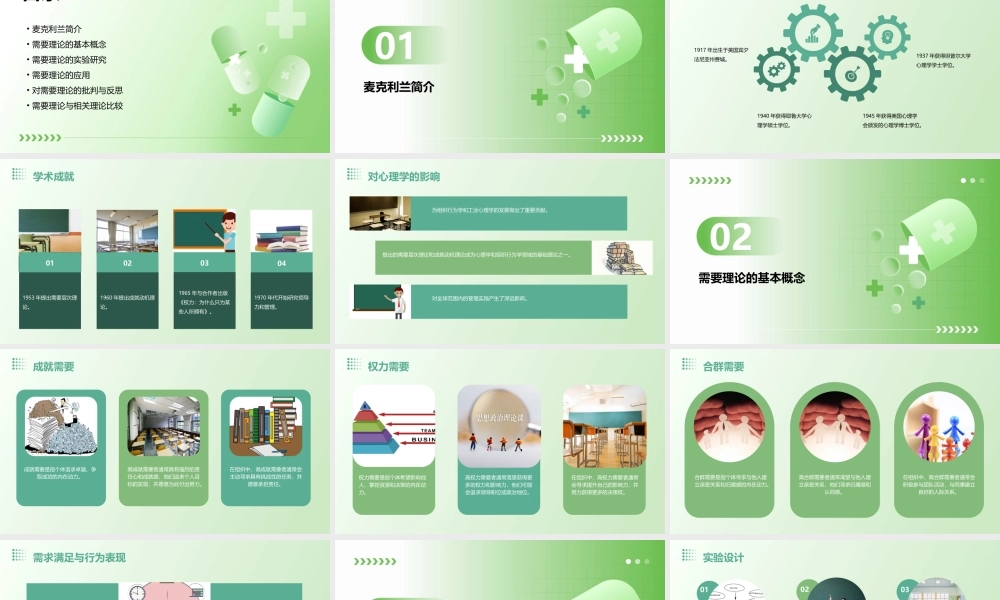 麦克利兰的需要理论课件