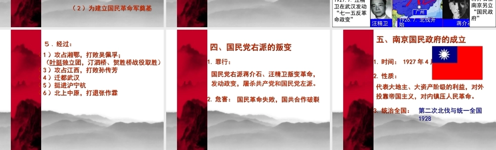 八上第课北伐战争课件