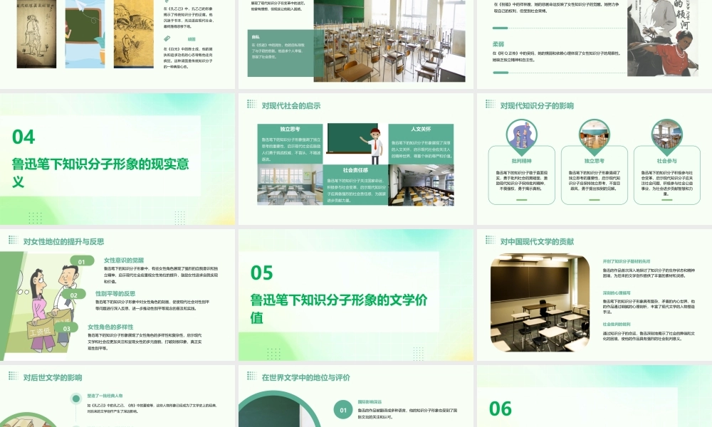 鲁迅笔下的知识分子形象课件