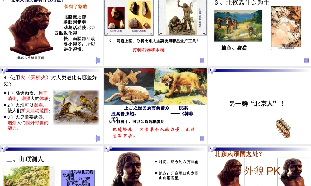 第1课祖国境内的远古居民