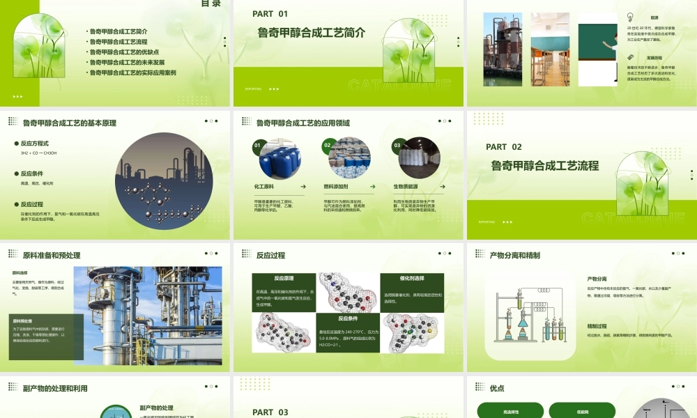 鲁奇甲醇合成工艺概述课件