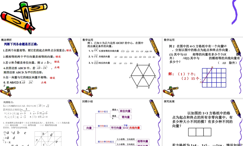 向量的概念及表示